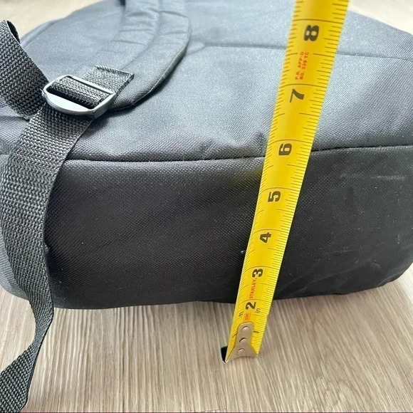 BACKPACK SMILEY  FACE BLACK GOLD LOVE IT - Picture 7 of 12